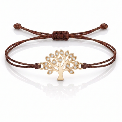 Tree of Life Charm Cord Bracelet