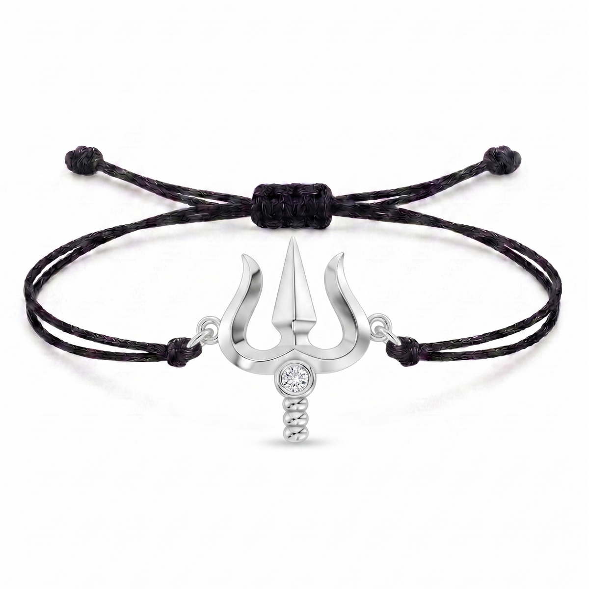 Trishul Charm Cord Bracelet