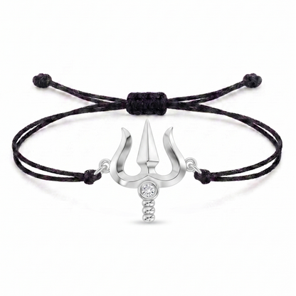 Trishul Charm Cord Bracelet