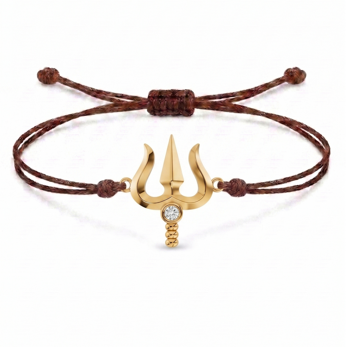 Trishul Charm Cord Bracelet