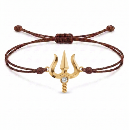 Trishul Charm Cord Bracelet