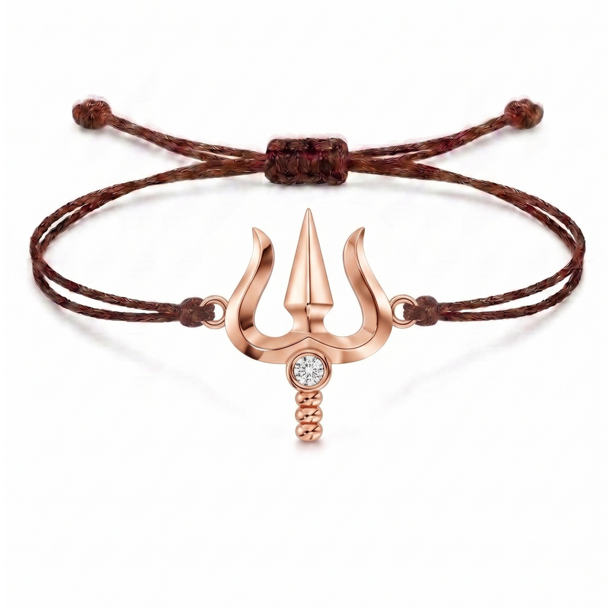 Trishul Charm Cord Bracelet
