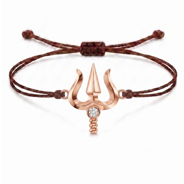 Trishul Charm Cord Bracelet