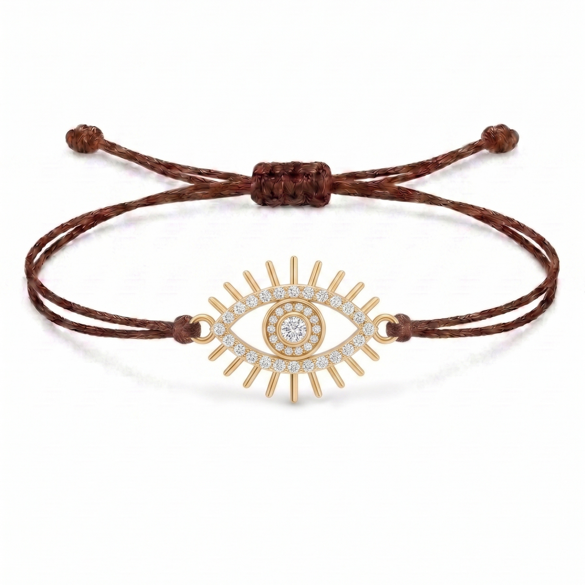 Eye Charm Cord Bracelet