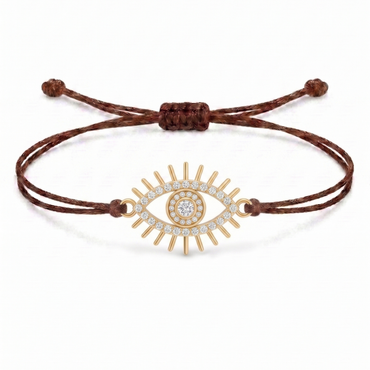 Eye Charm Cord Bracelet