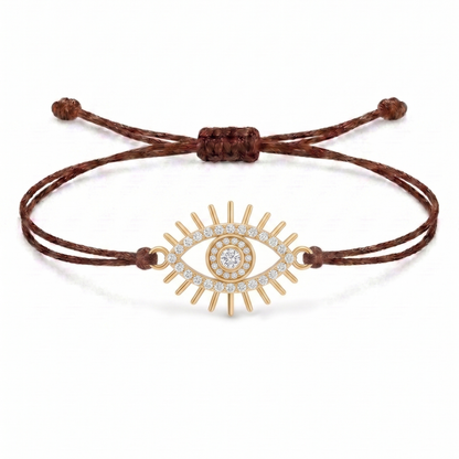 Eye Charm Cord Bracelet