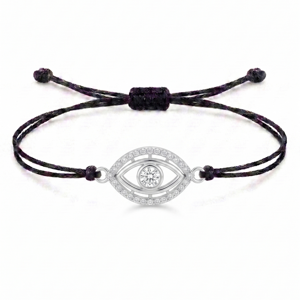 Protective Eye Charm Cord Bracelet