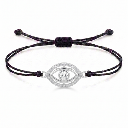 Protective Eye Charm Cord Bracelet