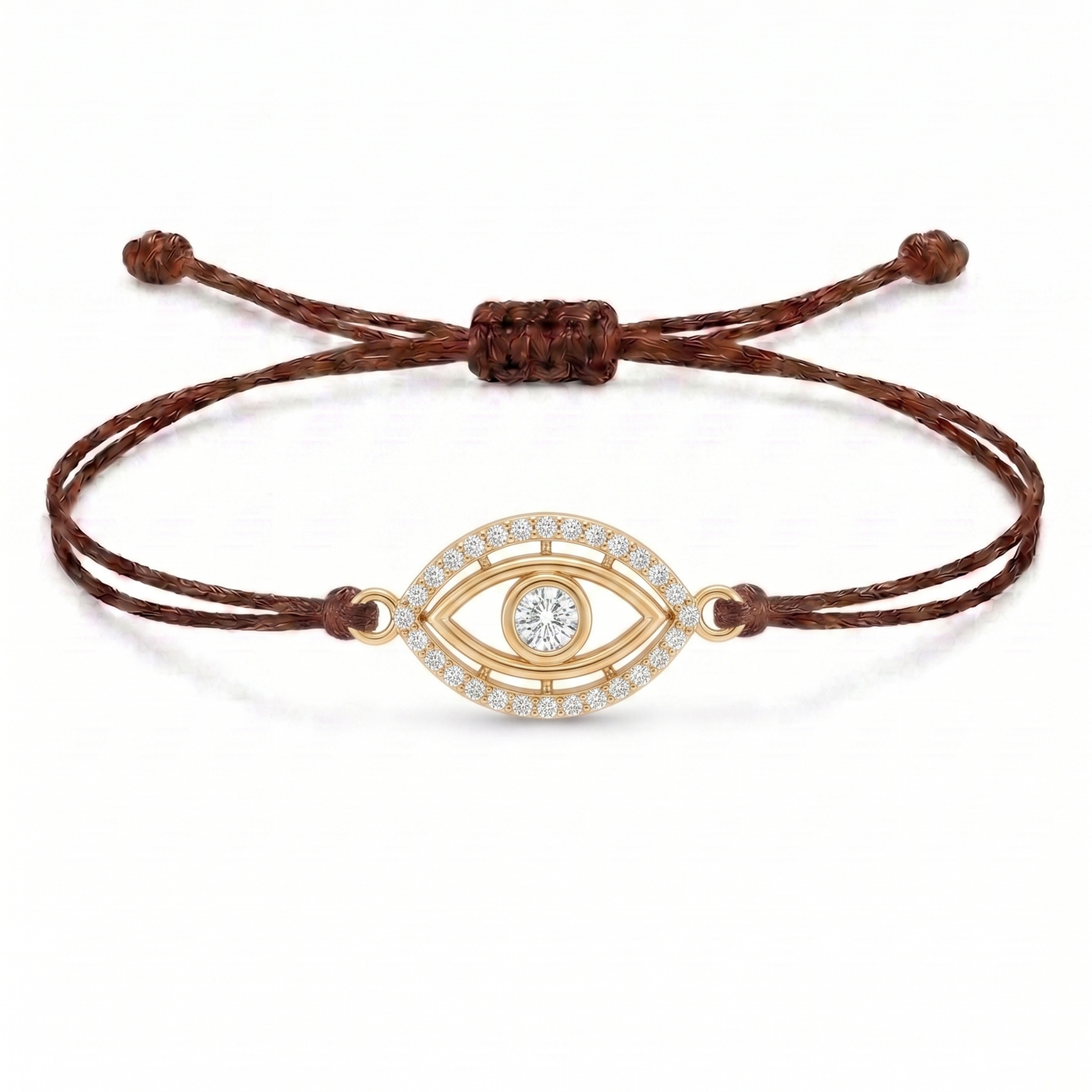 Protective Eye Charm Cord Bracelet