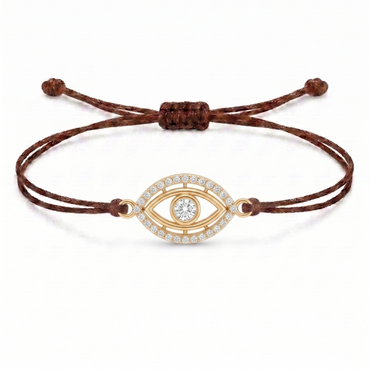 Protective Eye Charm Cord Bracelet
