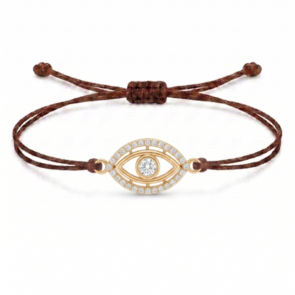 Protective Eye Charm Cord Bracelet