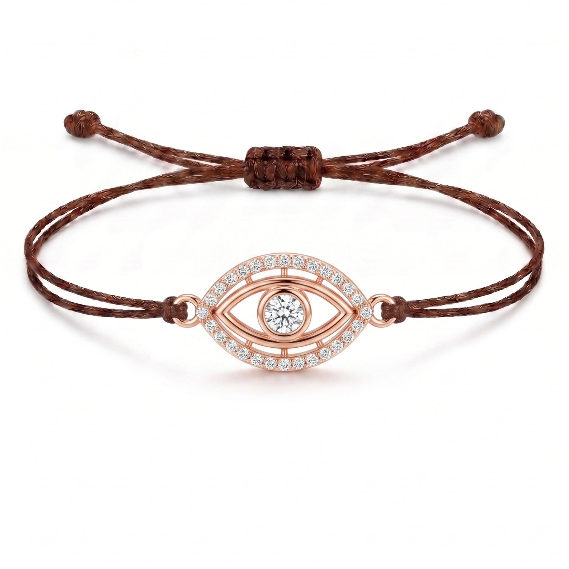 Protective Eye Charm Cord Bracelet