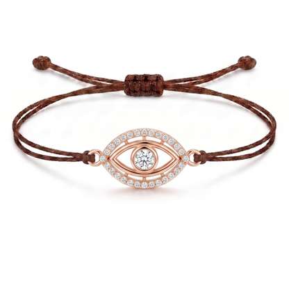 Protective Eye Charm Cord Bracelet
