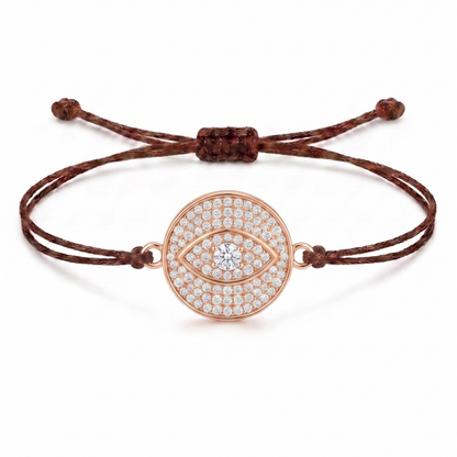 Radiant Eye Charm Cord Bracelet