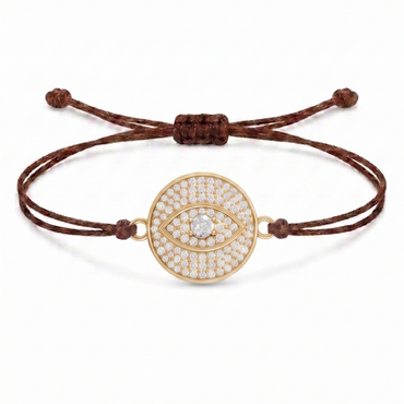 Radiant Eye Charm Cord Bracelet