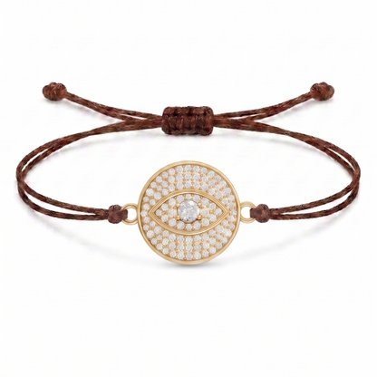 Radiant Eye Charm Cord Bracelet