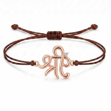Shree Symbol Charm Cord Bracelet