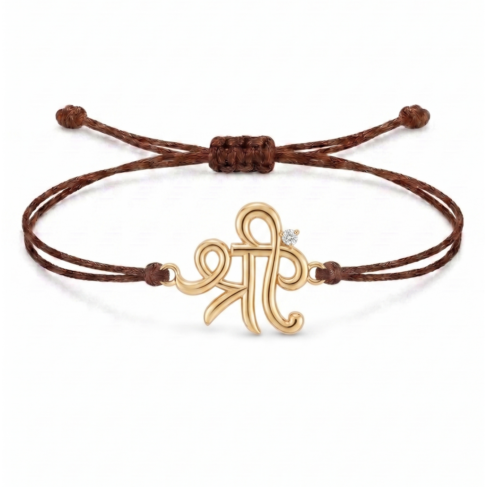 Shree Symbol Charm Cord Bracelet