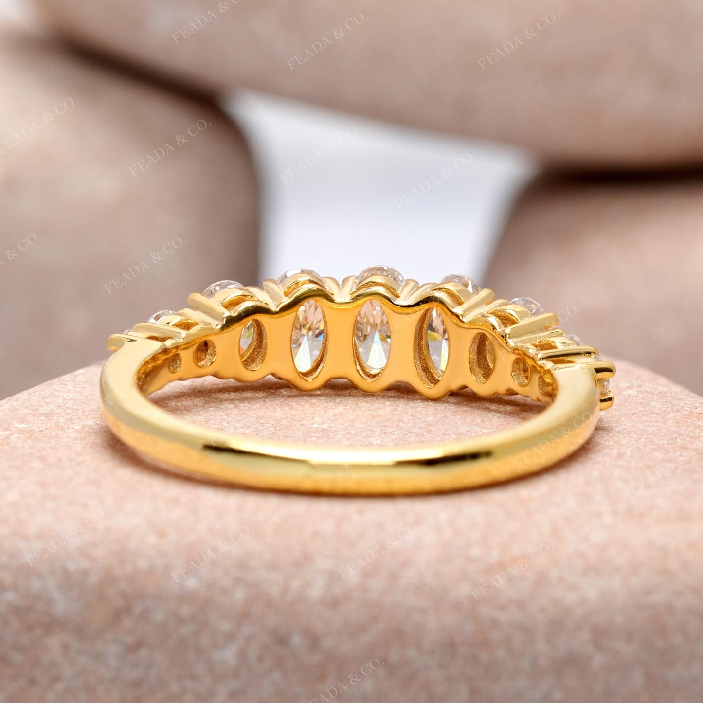 Round, Oval Cut Colorless Engagement Ring