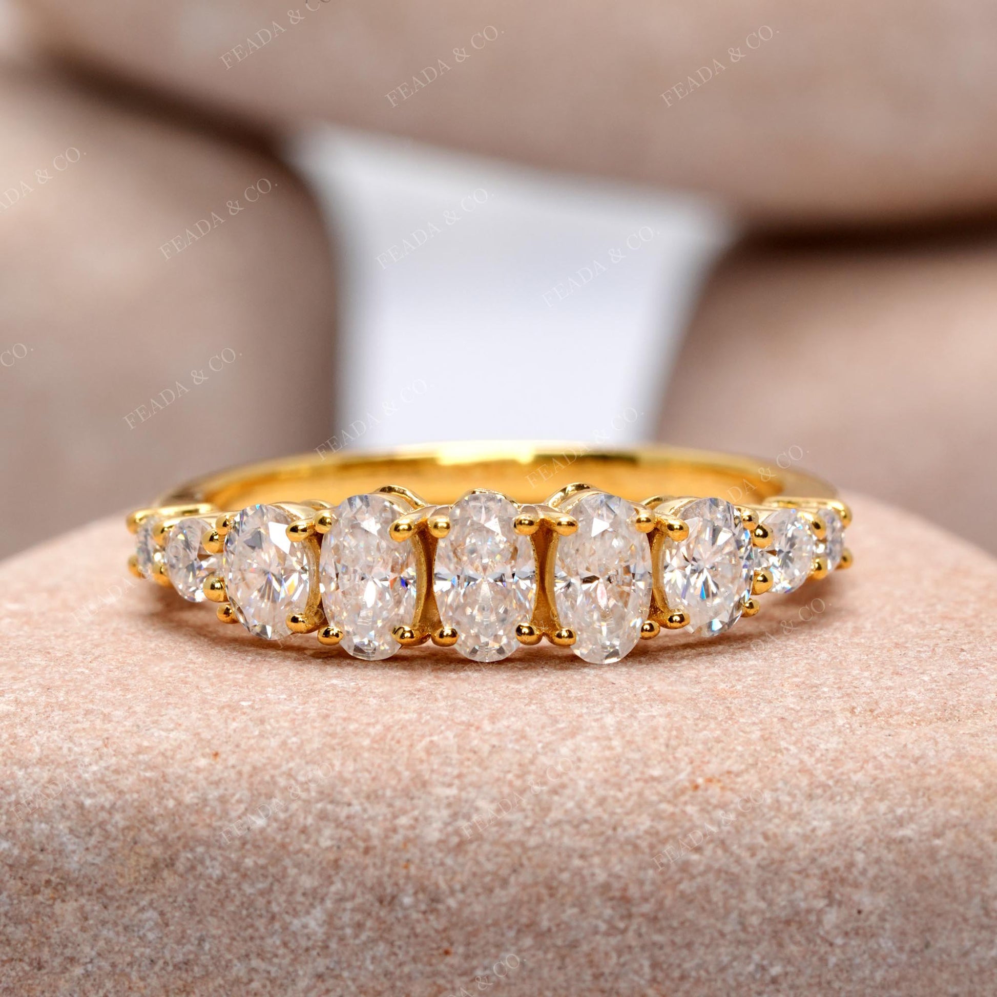 Round, Oval Cut Colorless Engagement Ring