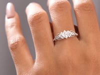 Princess, Round Cut Colorless Engagement Ring