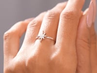 Round Diamond Premium Star Ring