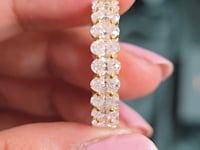 Oval Cut Colorless Engagement Ring