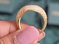 Round Cut Colorless Engagement Ring