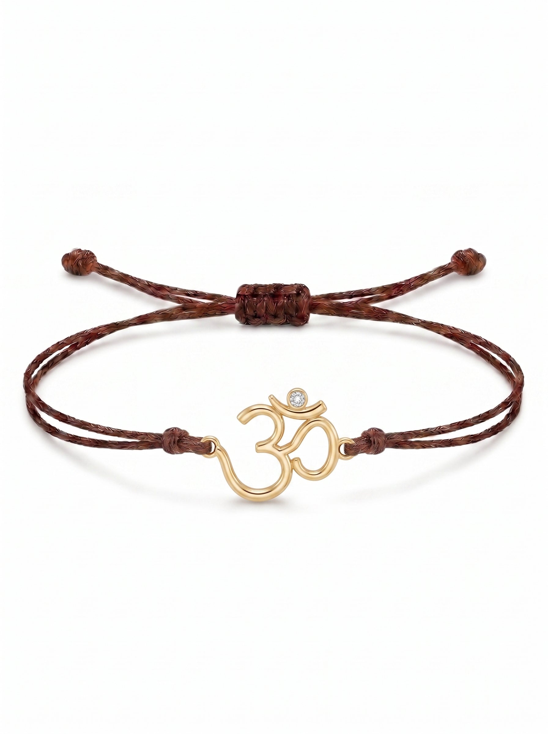 Om Divine Charm Cord Bracelet