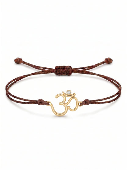 Om Divine Charm Cord Bracelet