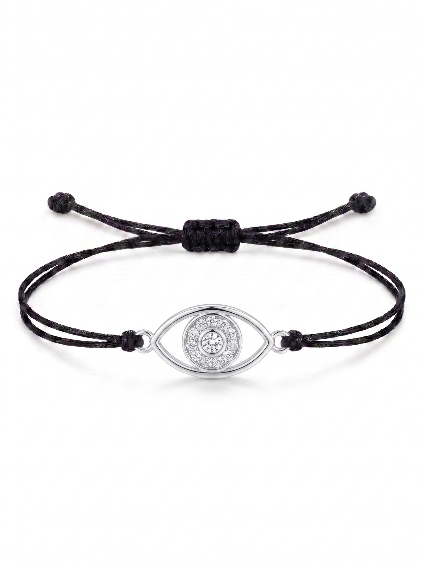 Evil Eye Charm Cord Bracelet