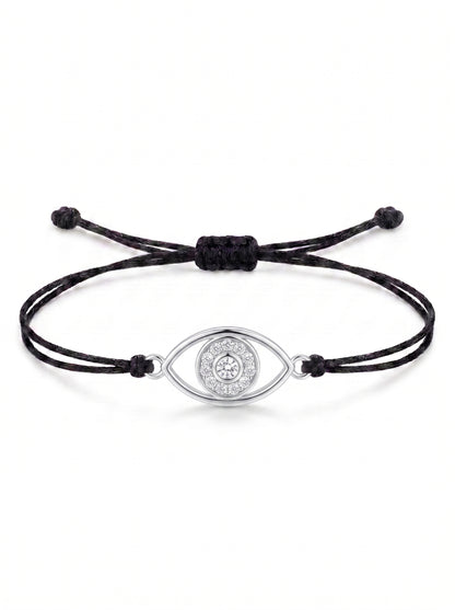 Evil Eye Charm Cord Bracelet