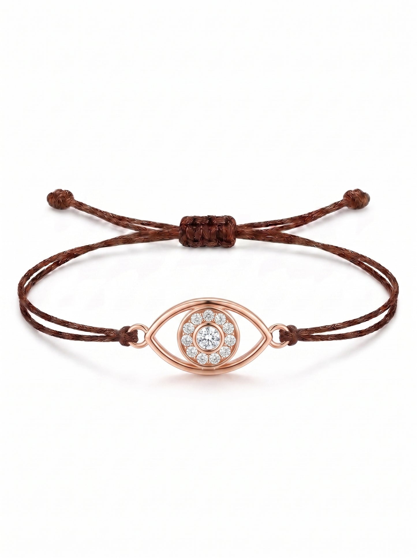 Evil Eye Charm Cord Bracelet