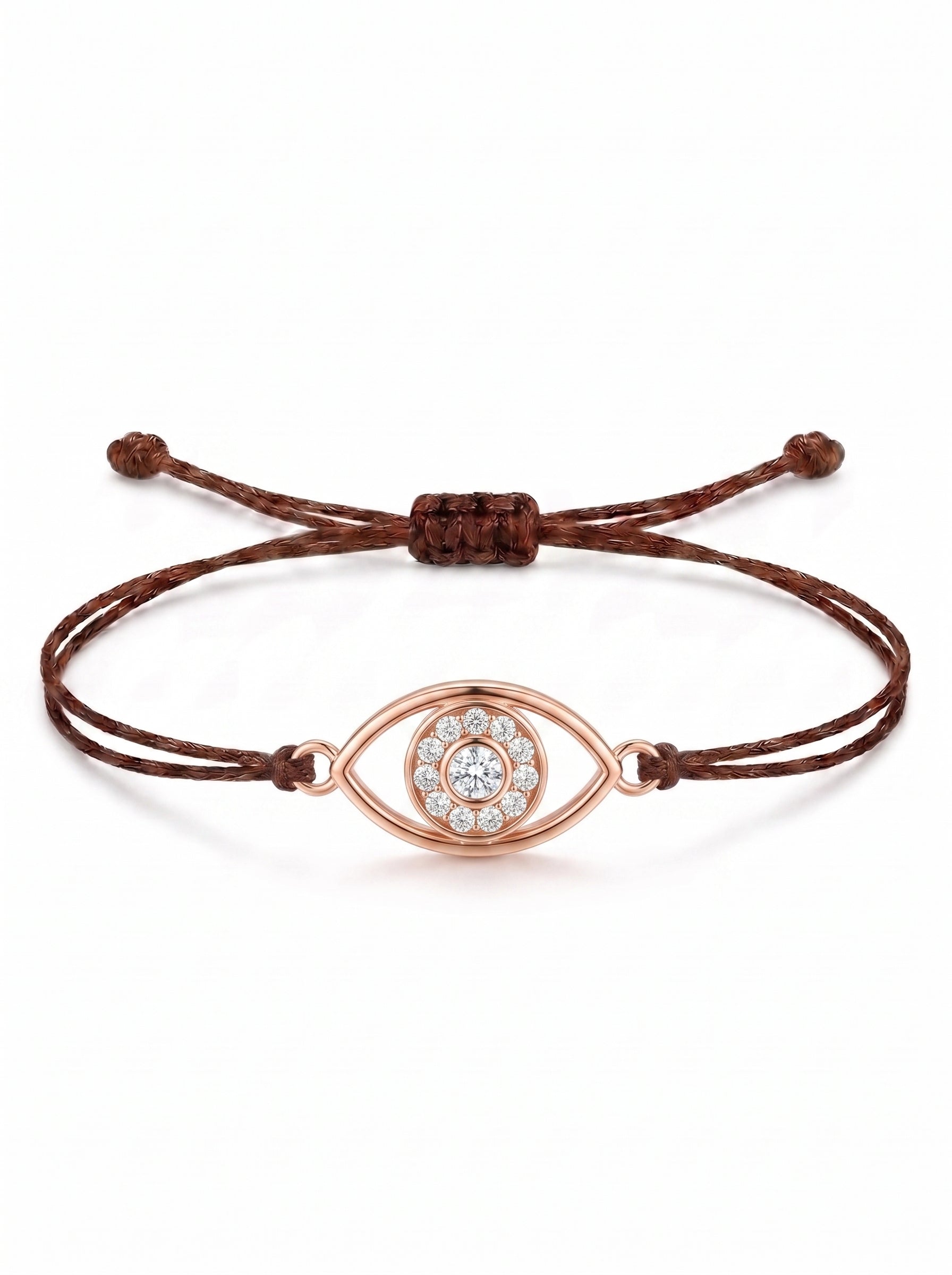 Evil Eye Charm Cord Bracelet
