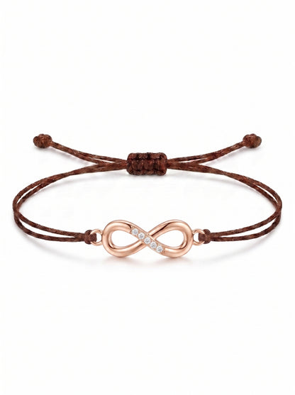 Infinity Charm Cord Bracelet