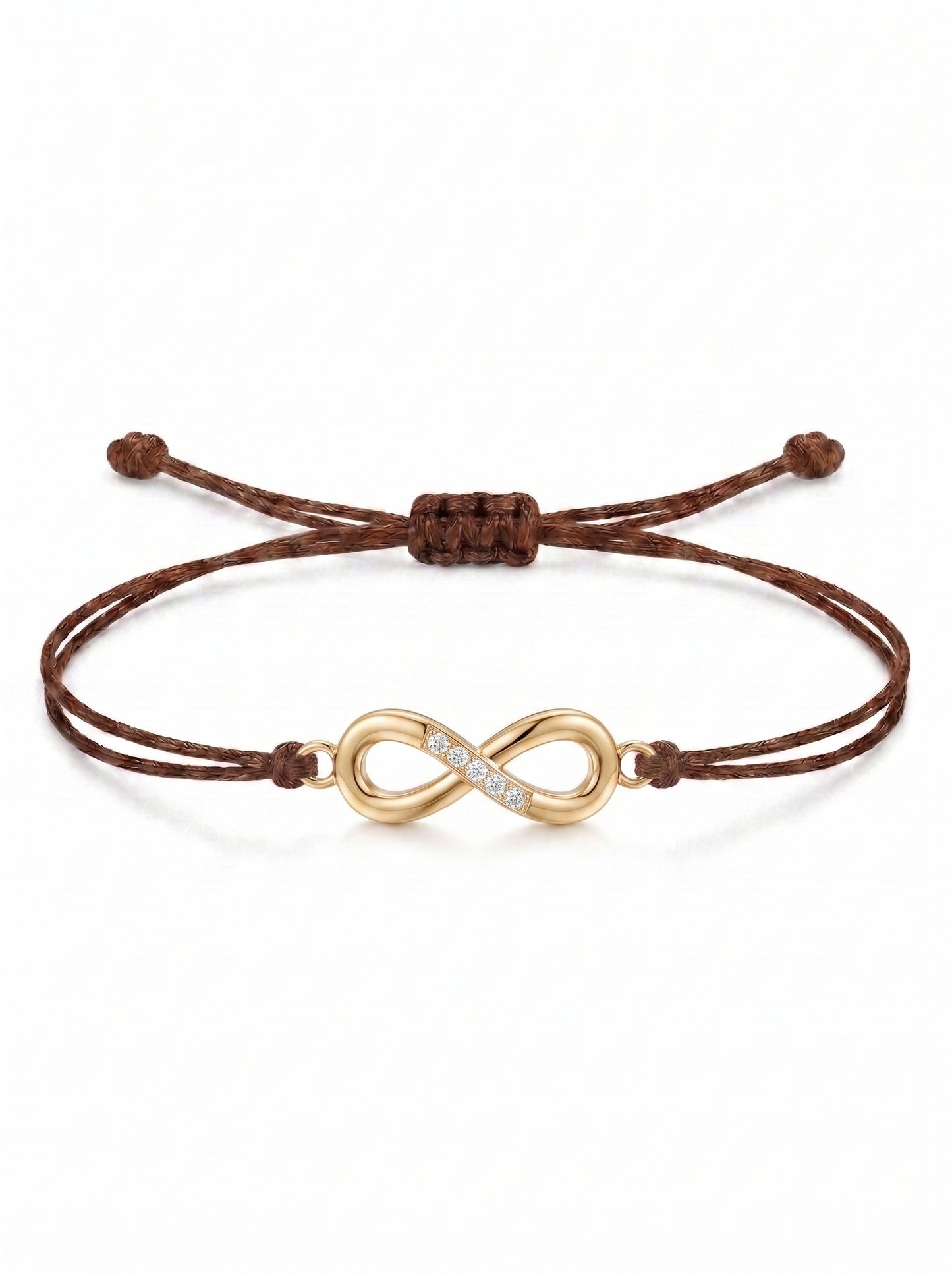 Infinity Charm Cord Bracelet