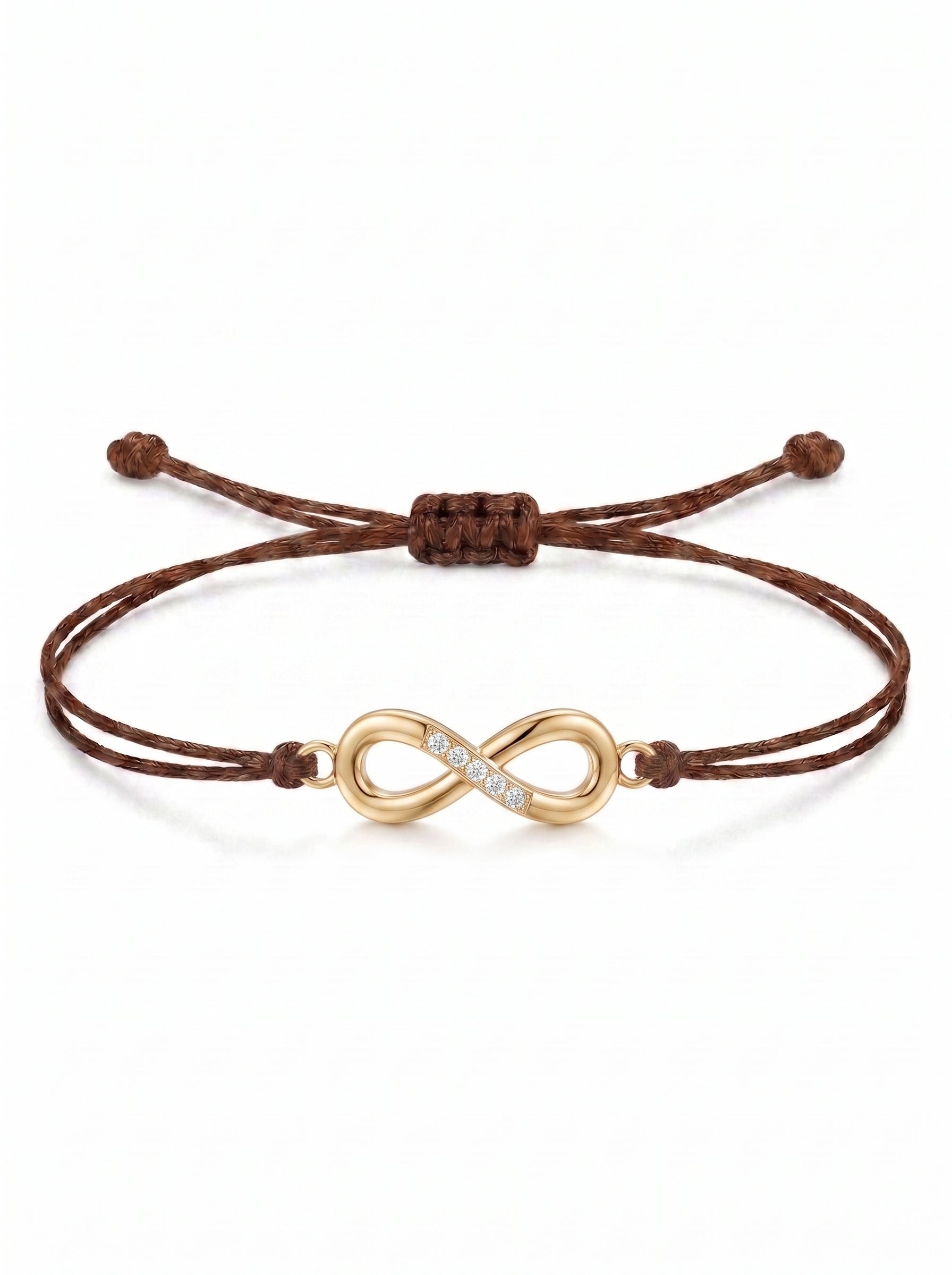 Infinity Charm Cord Bracelet