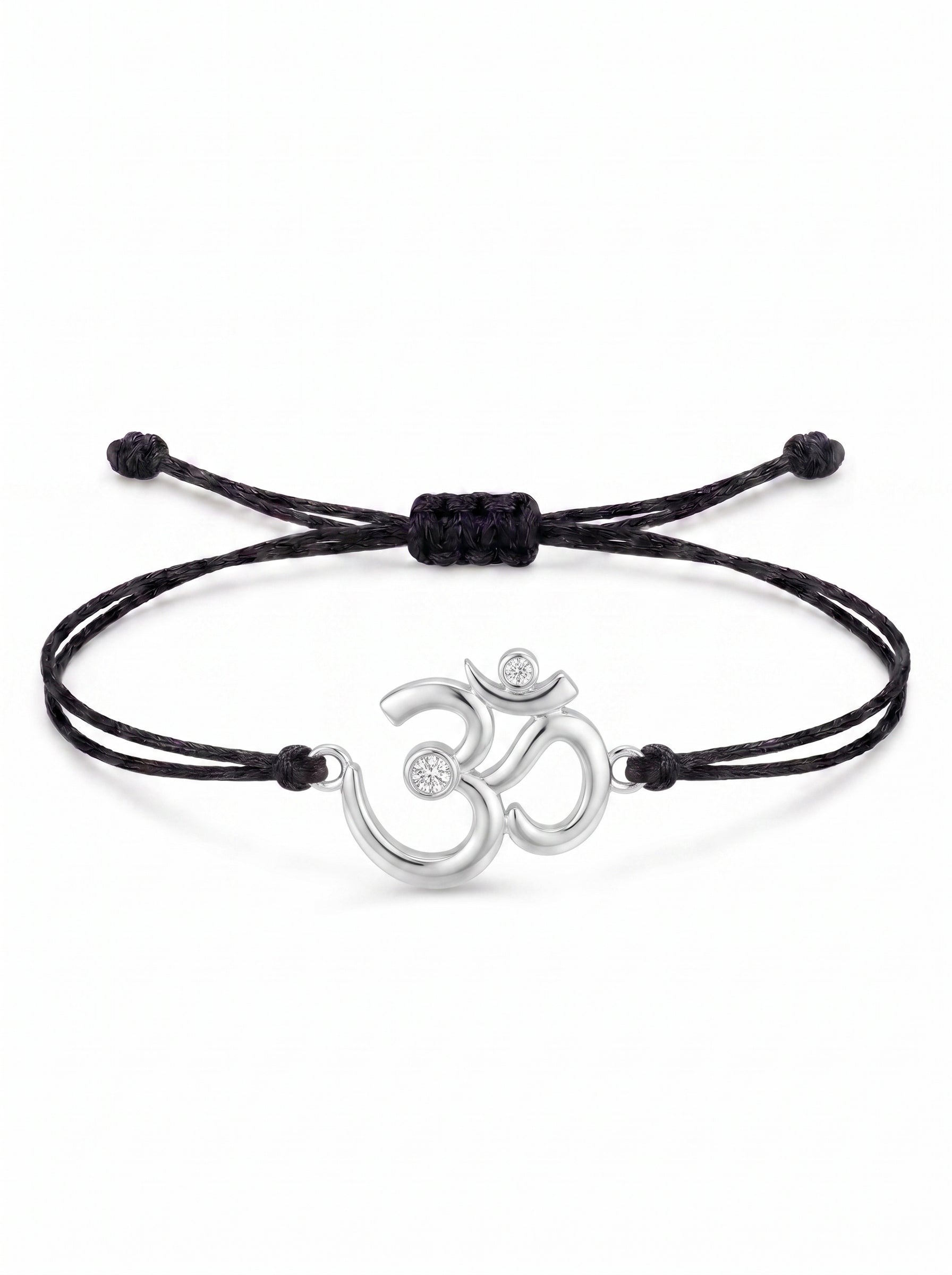 Sacred Om Charm Cord Bracelet