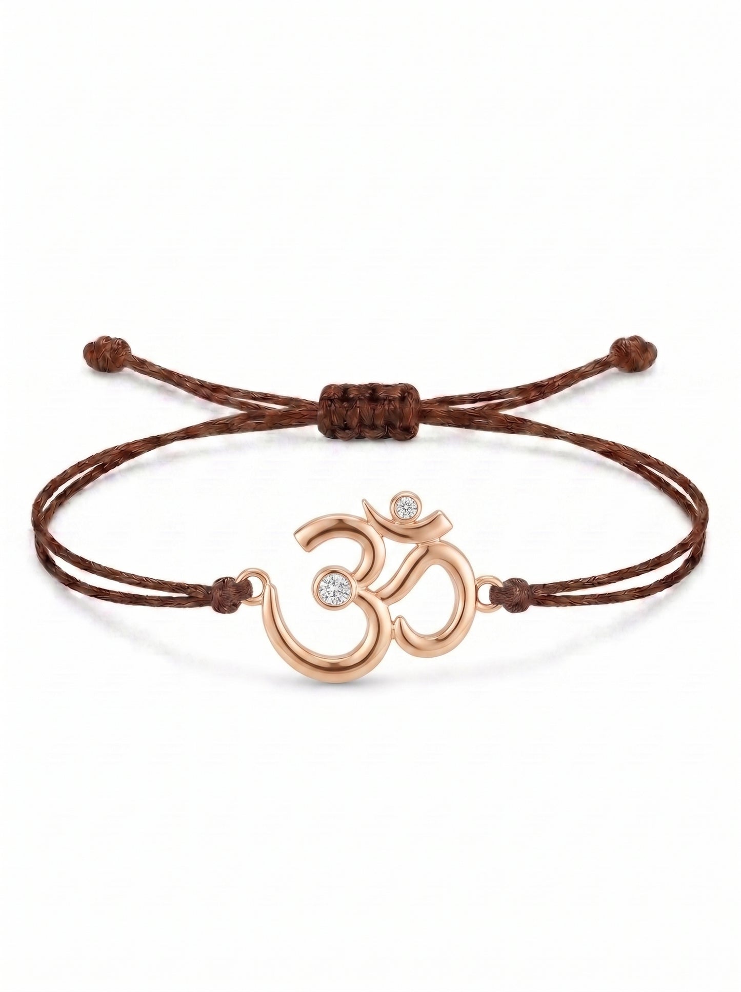 Sacred Om Charm Cord Bracelet