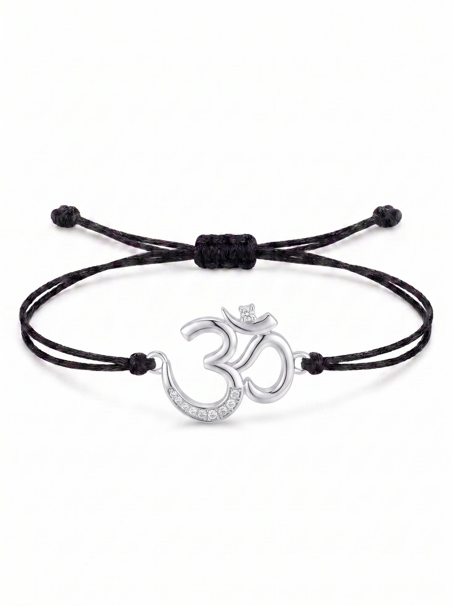 Divine Om Charm Cord Bracelet