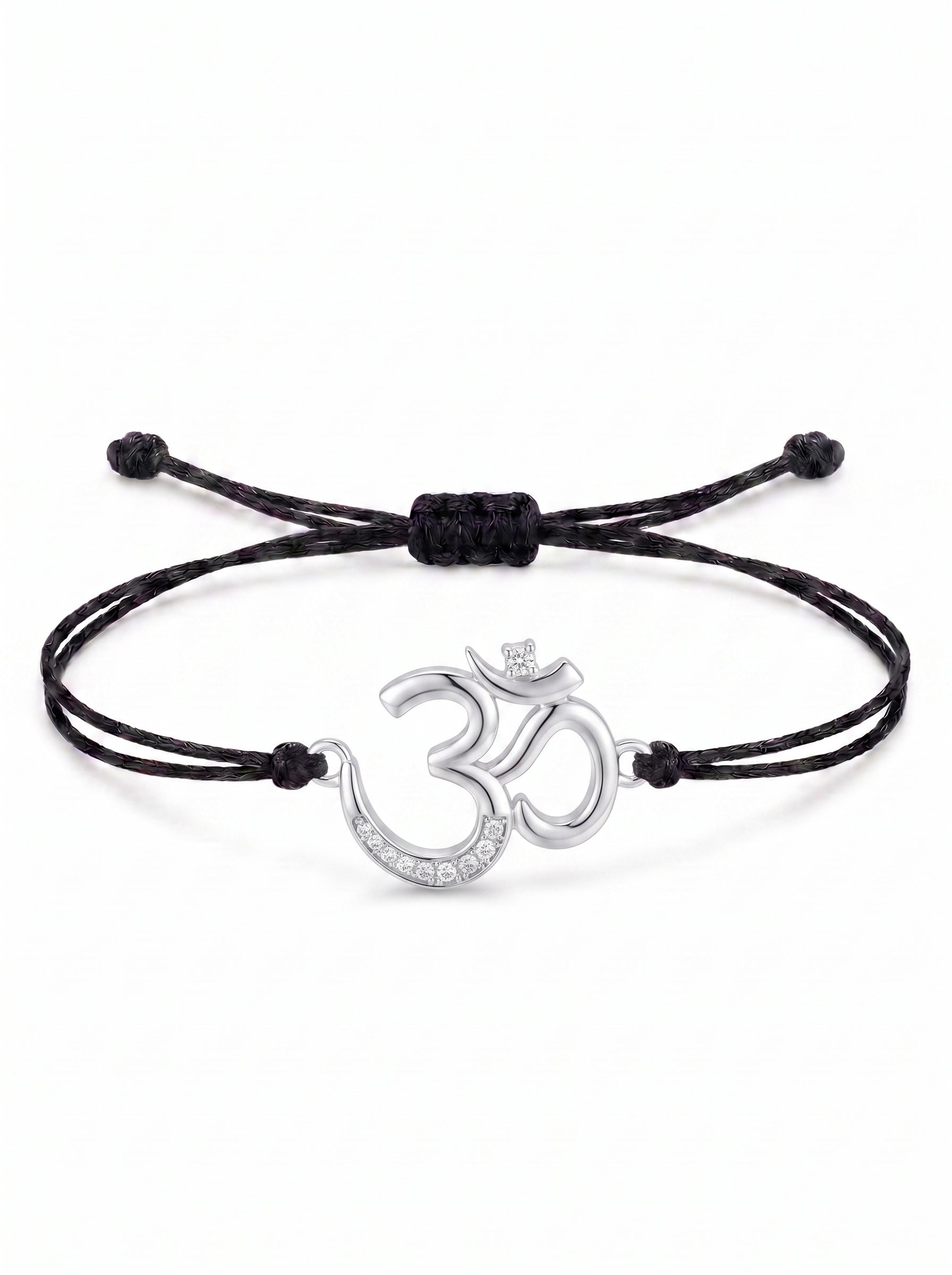 Divine Om Charm Cord Bracelet