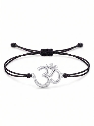 Divine Om Charm Cord Bracelet