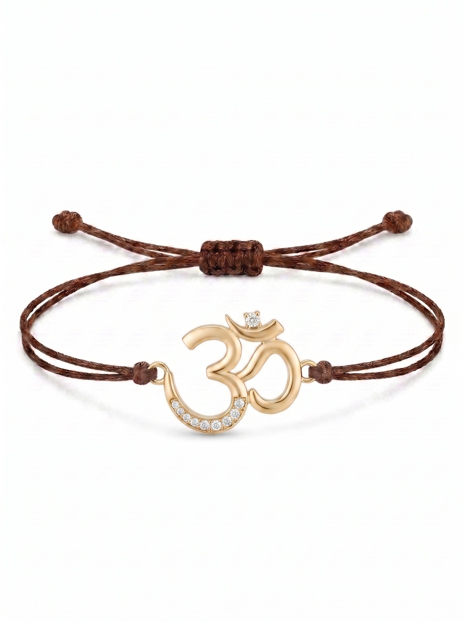 Divine Om Charm Cord Bracelet
