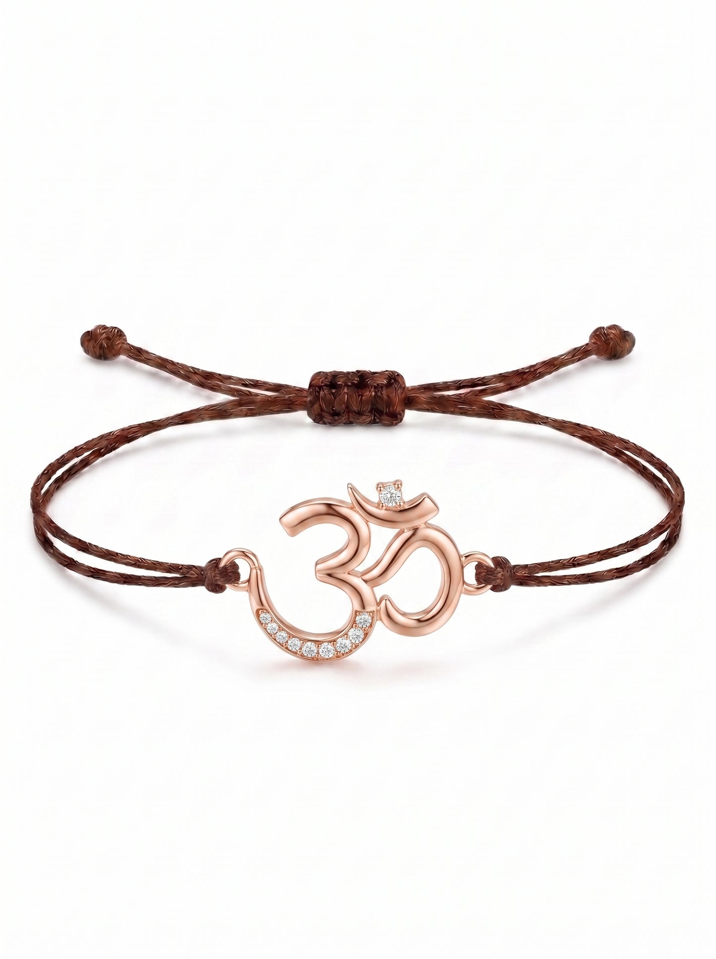 Divine Om Charm Cord Bracelet