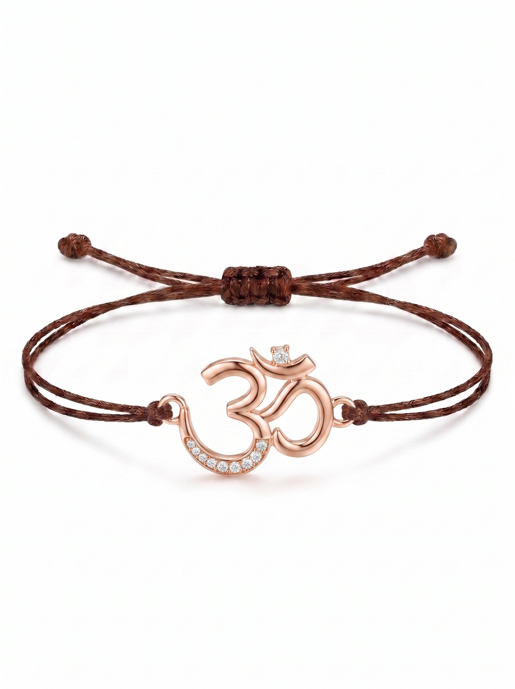 Divine Om Charm Cord Bracelet