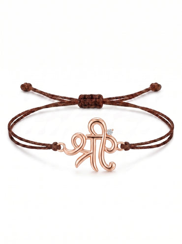 Shree Symbol Charm Cord Bracelet