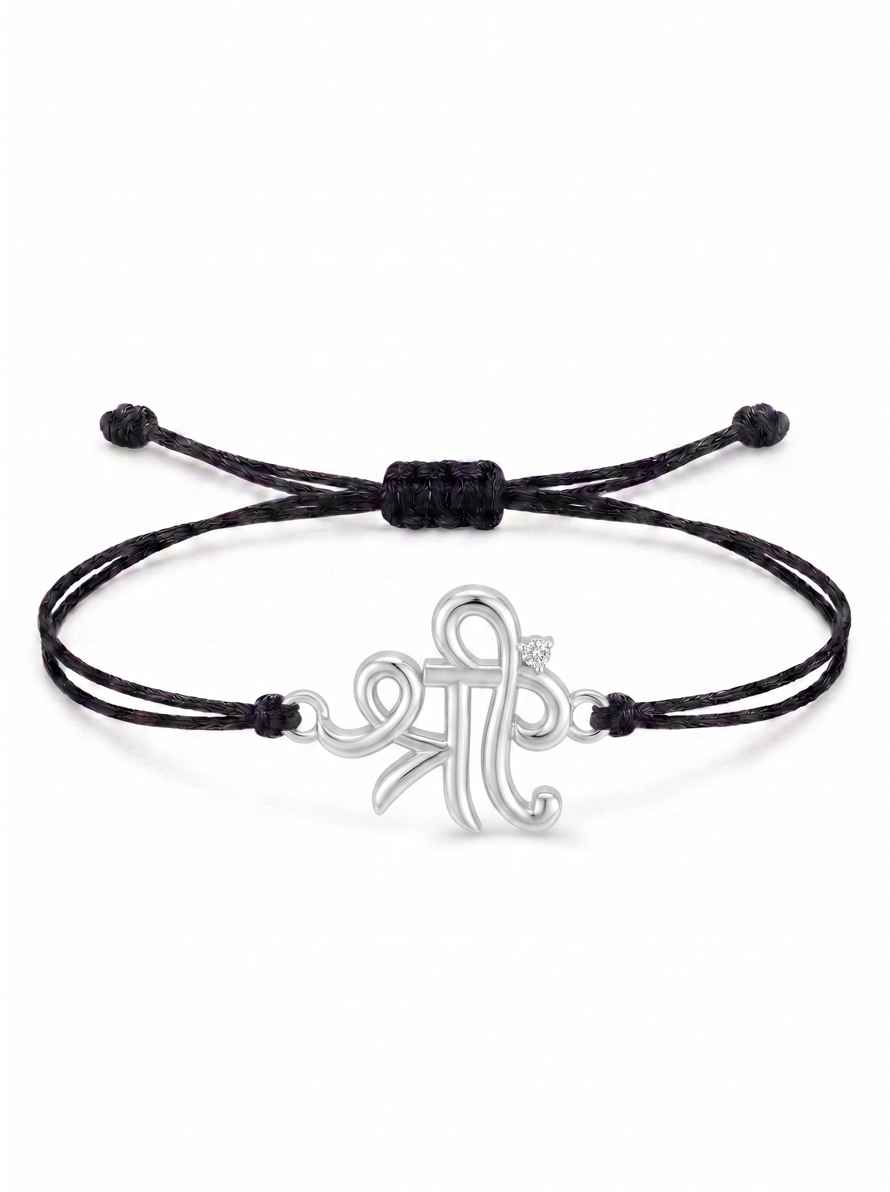 Shree Symbol Charm Cord Bracelet
