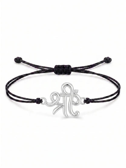 Shree Symbol Charm Cord Bracelet