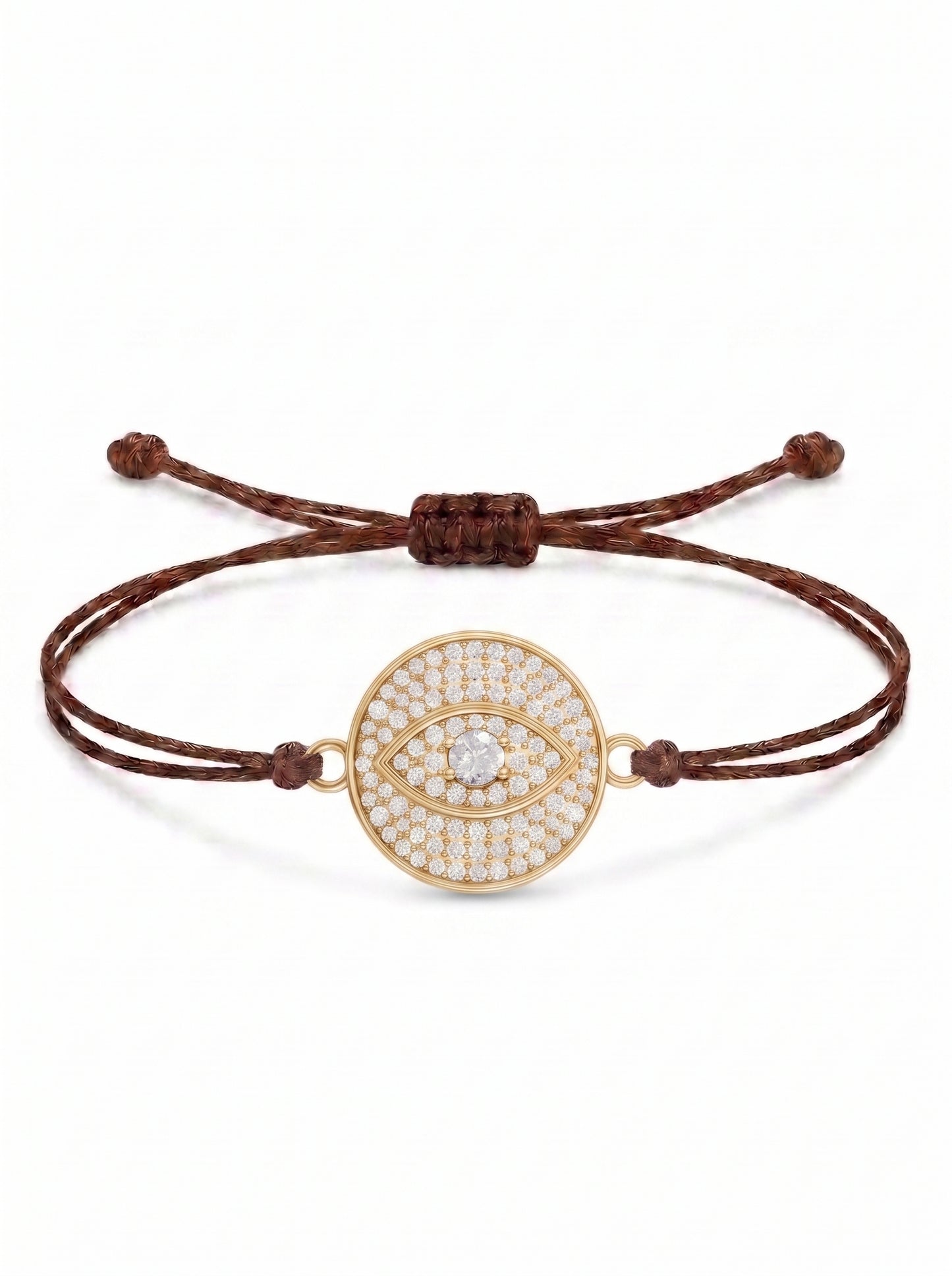 Radiant Eye Charm Cord Bracelet