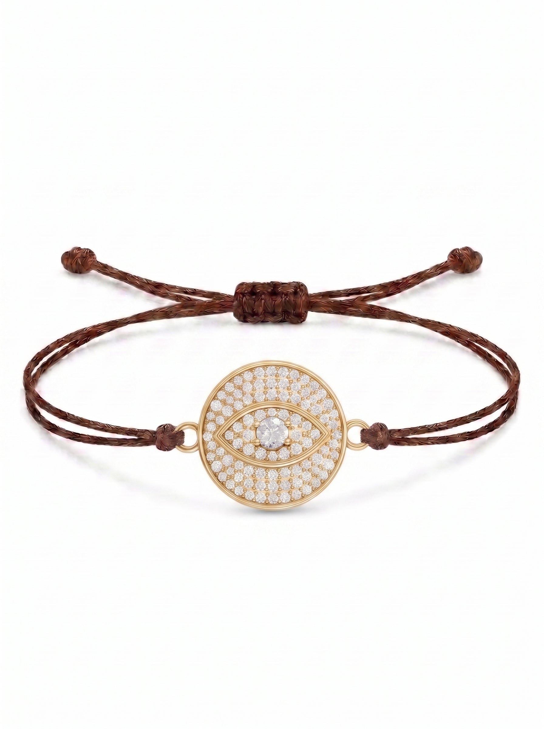 Radiant Eye Charm Cord Bracelet